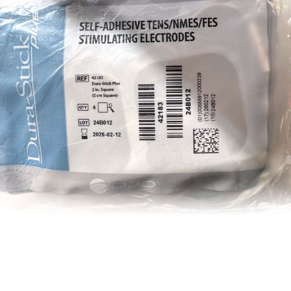 Chattanooga® Dura-Stick Plus 2 in. Square Electrodes 4pk | Case of 10 (PN 42183) - Image 2