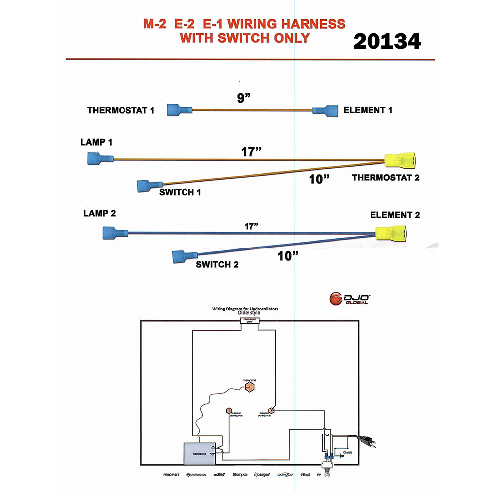 Hydrocollator wiring harness, 21034