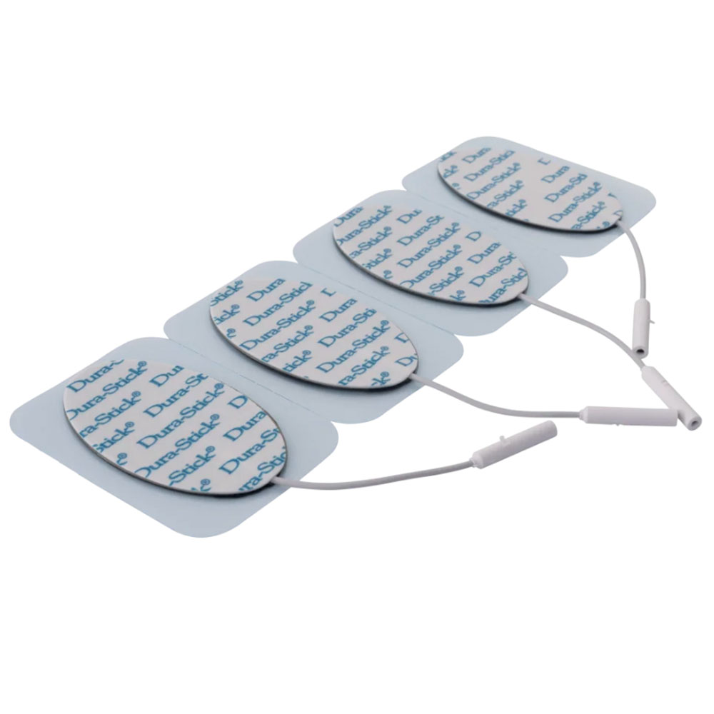 Chattanooga® Dura-Stick Plus 1.5” x 2.5” Oval Electrodes 4pk | Case of 10 (PN 42159)