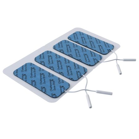 Chattanooga® Dura-Stick Premium 1.5 x 3.5 in. Rectangle Blue Gel Electrodes 4pk | Case of 10 (PN 42177)
