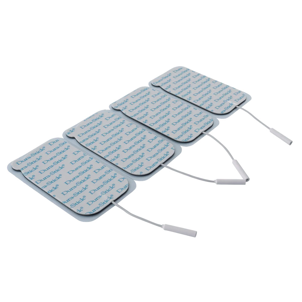 Chattanooga® Dura-Stick Plus 2 x 3.5 in. Rectangle Electrodes 4pk | Case of 10 (PN 42181)