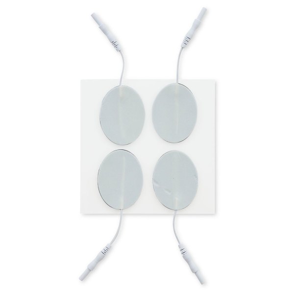 UltraStick 1.5 x 2 in. Oval White Foam Top Electrodes 4pk | Case of 10 (PN 970048) - Image 1