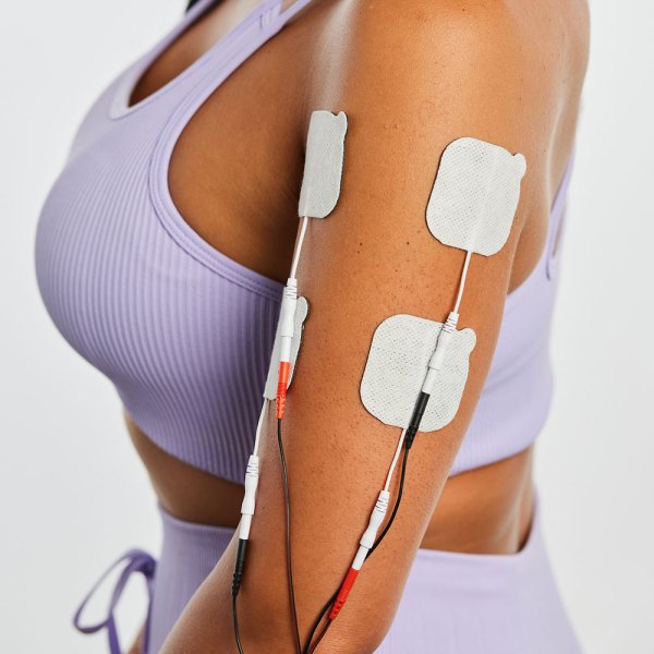 UltraStick 2 x 2 in. Square White Fabric Top Electrodes 4pk | Case of 10 (PN 980041) - Image 3