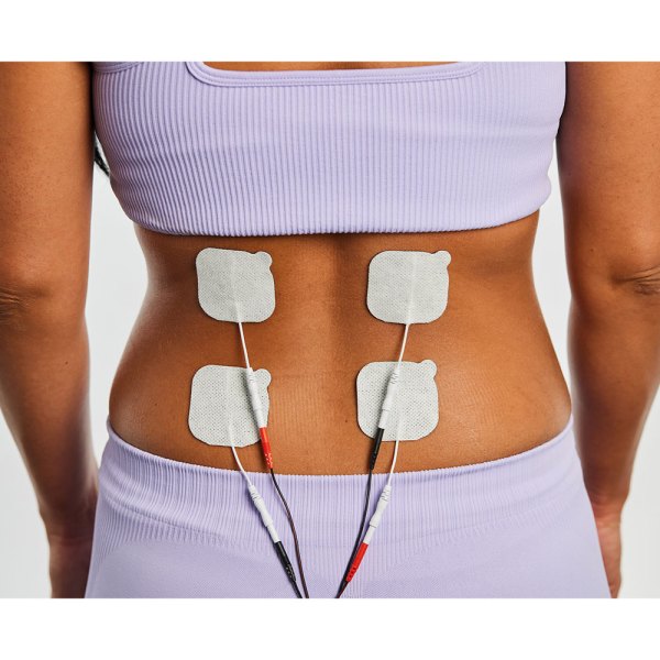UltraStick 2 x 2 in. Square White Fabric Top Electrodes 4pk | Case of 10 (PN 980041) - Image 2