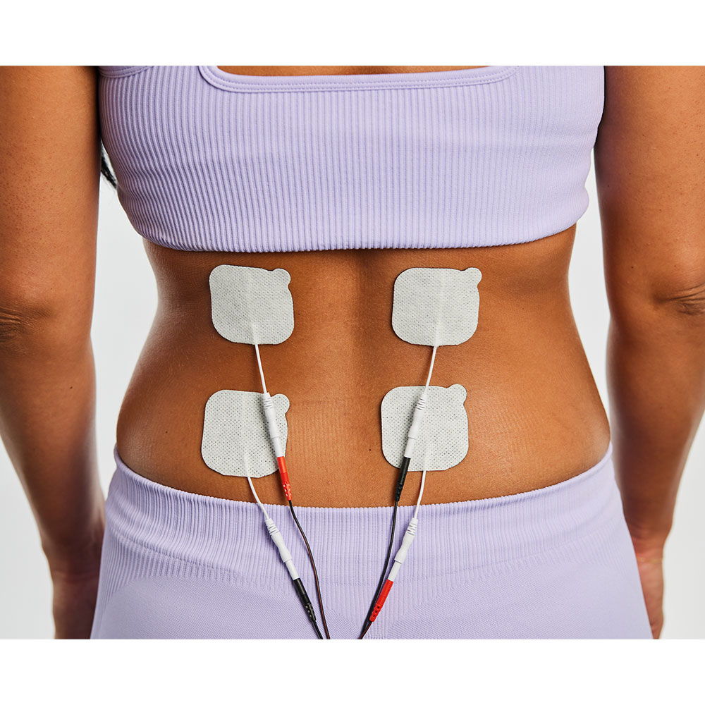 UltraStick 2 x 2 in. Square White Fabric Top Electrodes 4pk | Case of 10 (PN 980041)