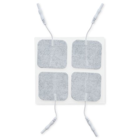 UltraStick 2 x 2 in. Square White Fabric Top Electrodes 4pk | Case of 10 (PN 980041)