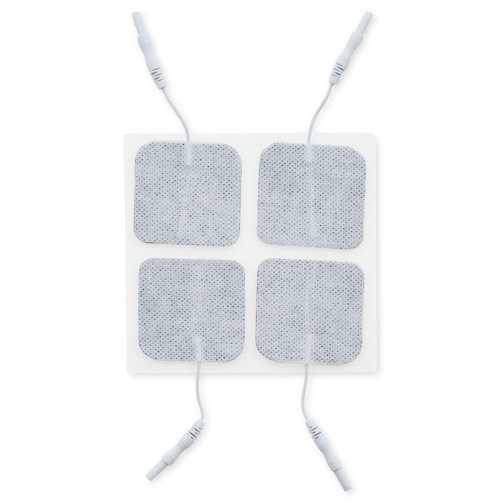 UltraStick 2 x 2 in. Square White Fabric Top Electrodes 4pk | Case of 10 (PN 980041)