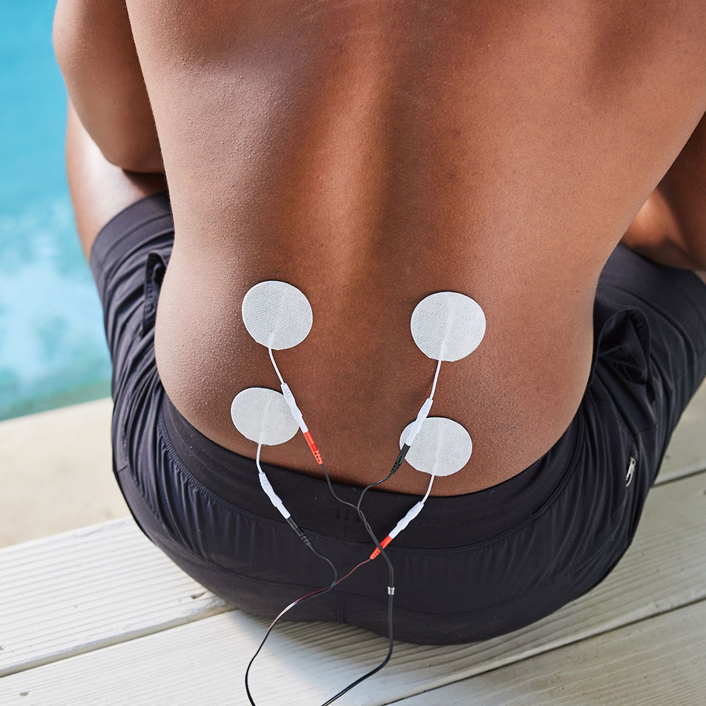UltraStick 2 in. Round White Fabric Top Electrodes 4pk | Case of 10 (PN 980042) - Image 2
