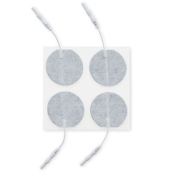 UltraStick 2 in. Round White Fabric Top Electrodes 4pk | Case of 10 (PN 980042) - Image 1