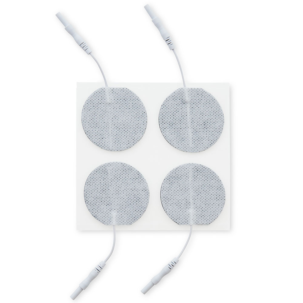 UltraStick 2 in. Round White Fabric Top Electrodes 4pk | Case of 10 (PN 980042) - Image 1