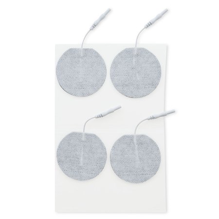 UltraStick 2.75 in. Round White Fabric Top Electrodes 4pk | Case of 10 (PN 980044)
