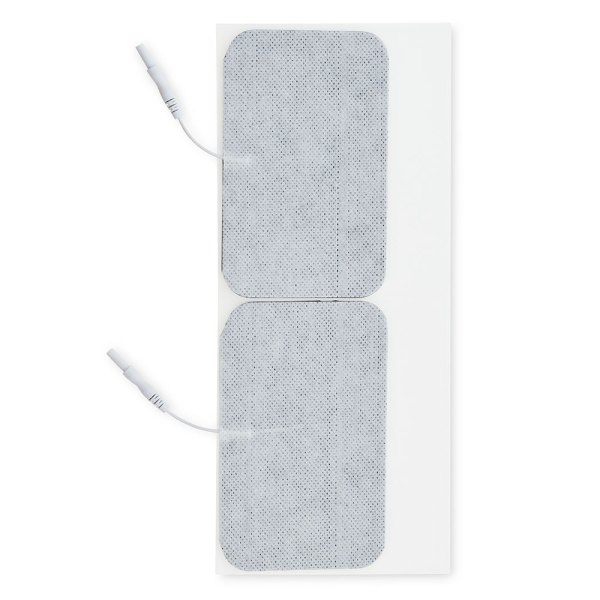 UltraStick 3 x 5 in. Round White Fabric Top Electrodes 2pk | Case of 10 (PN 980045) - Image 1