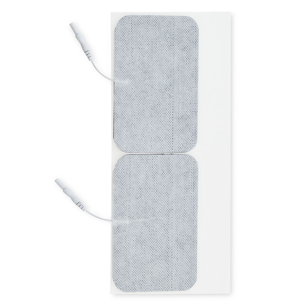 UltraStick 3 x 5 in. Round White Fabric Top Electrodes 2pk | Case of 10 (PN 980045) - Image 1