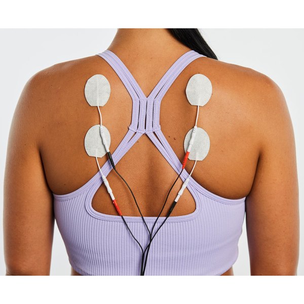 UltraStick 1.5 x 2 in. Oval White Fabric Top Electrodes 4pk | Case of 10 (PN 980048) - Image 2