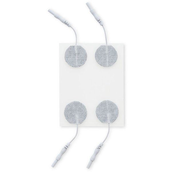 UltraStick 1.25 in. Round White Fabric Top Electrodes 4pk | Case of 10 (PN 980050)