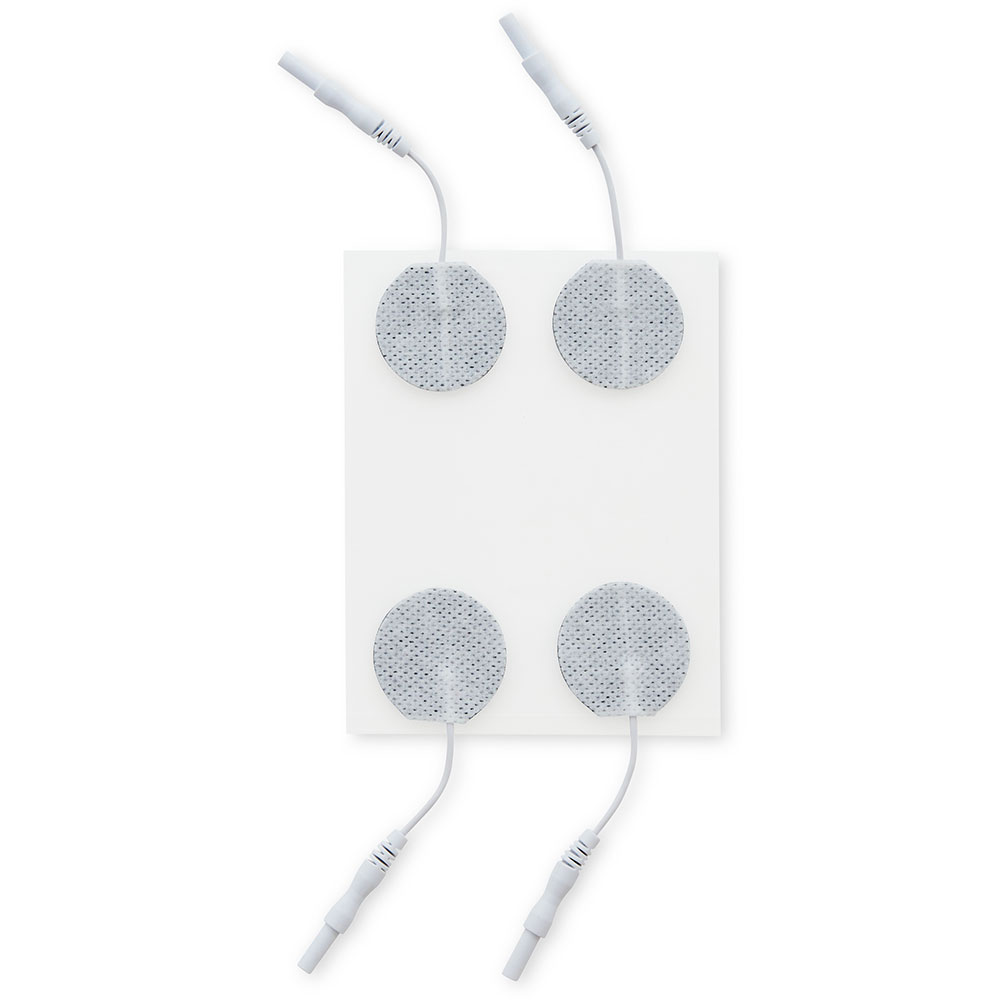 UltraStick 1.25 in. Round White Fabric Top Electrodes 4pk | Case of 10 (PN 980050) - Image 1